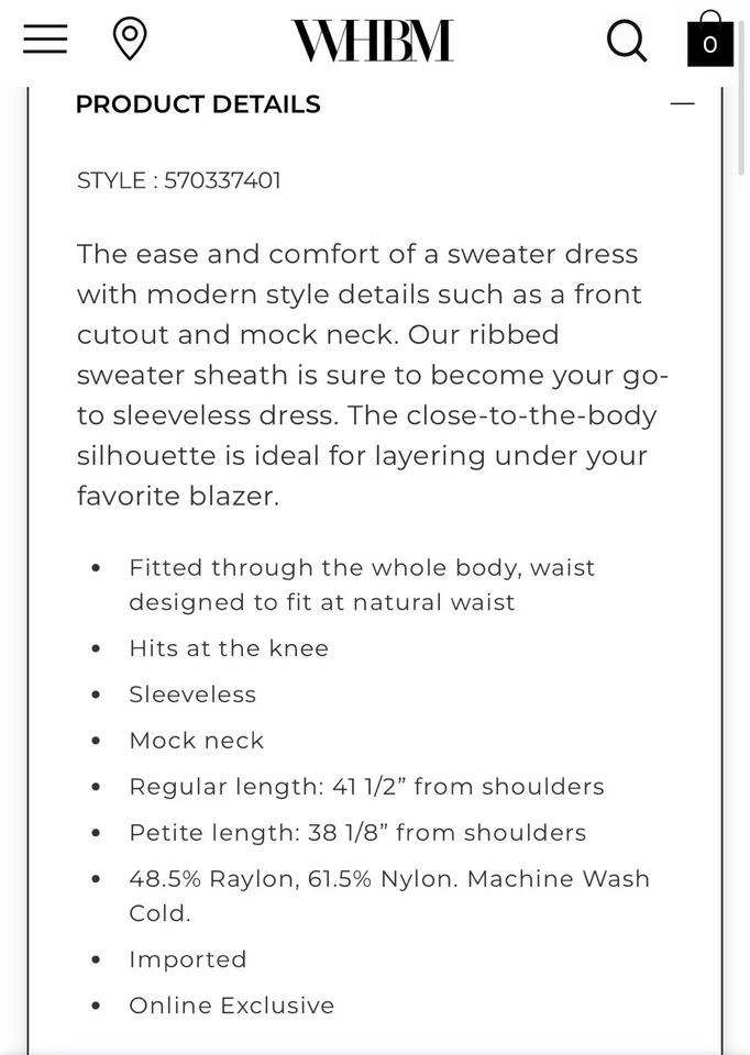 Nuevo sin etiquetas Vestido Midi Suéter Acanalado Corte Peek A Boo Mercado Negro Casa Blanca Foto 3 de 4