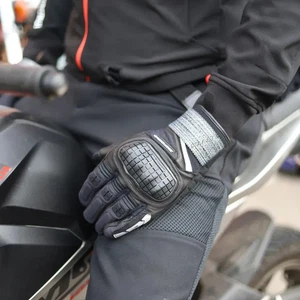 Spidi GB X-Force Men's Motorcycle Motorbike Gloves Black Grey