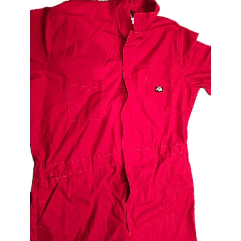 Dickies Mens Short Sleeve 2xl Red Uniform Coveralls Jump Suit - Image 2 of 3