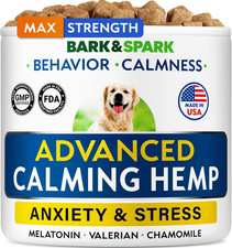 Advanced Calming Chews for Dogs - Hemp Chew  Melatonin - Anxiety Relief - Sleep