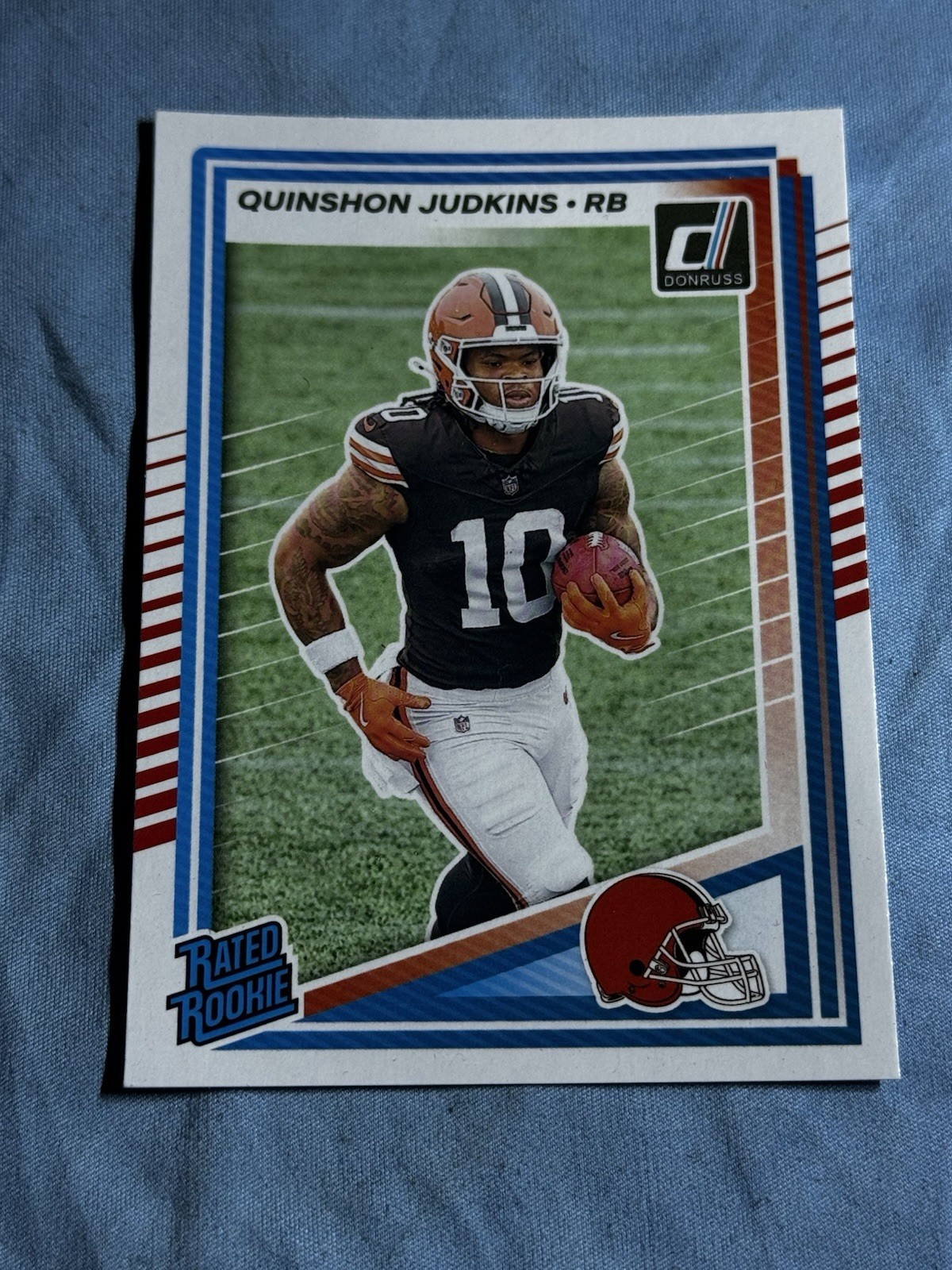 Quinshon Judkins 2025 Donruss Rated Rookie RC Card #330