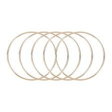 5 Pcs Dream Catcher Rings,4.3 Inch Macrame Hoops Rings,Gold