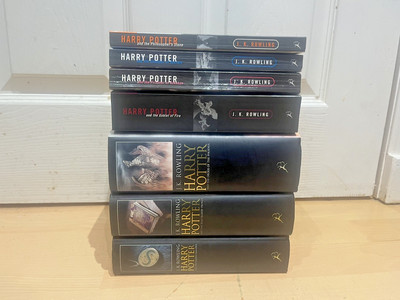 Harry Potter Books 1-7 Set UK Adult Edition Paperback & Hardback Bundle