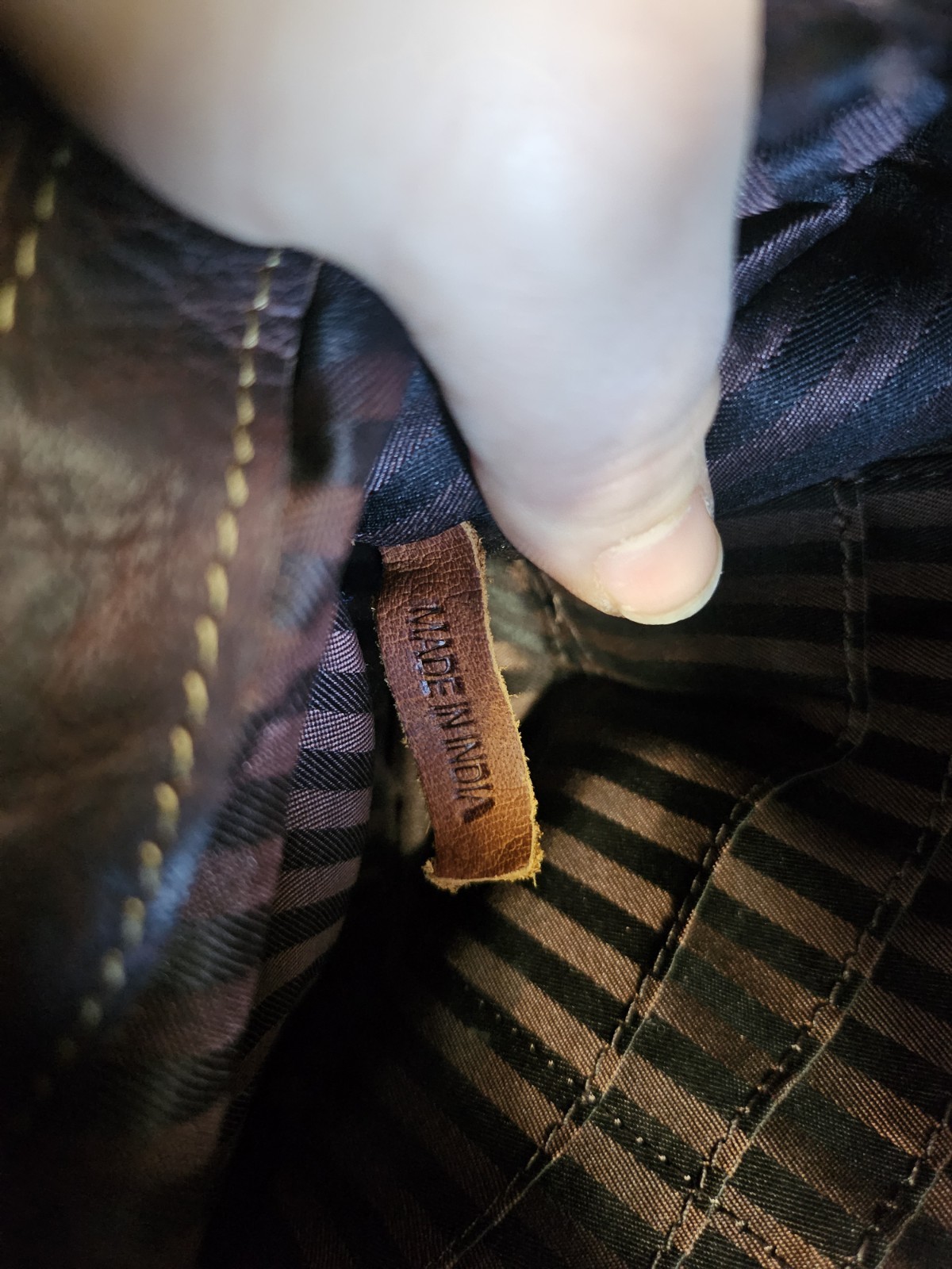 Jack Georges Backpack Embossed Tooled Genuine Lea… - image 11