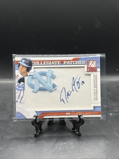 2009 Elite Extra Dustin Ackley North Carolina Patch Auto Autograph #103/118