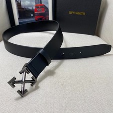 Authentic Off-White Men s Leather Belt 3.8cm/...