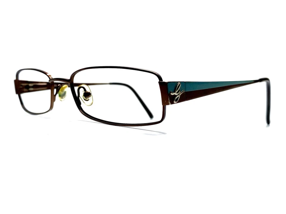 Copos ovais de metal marrom Guess templos azul-petróleo GU1581 BRNTL 52 16 130 - Imagem 2 de 4