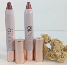 NEW LOT 2!💋Doll 10 Lip Crayon HIT SNOOZE & HAVE ANOTHER GLASS Lipstick Set Duo