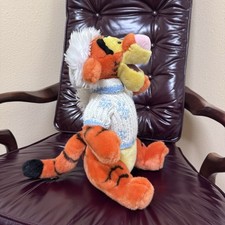 Disney Winnie The Pooh Stuffed Tigger Christmas Winter Sweater 14  