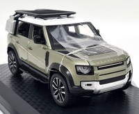 Qy Toys 1/24 - Land Rover Defender 110 Green Diecast Scale Model Car