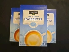 3  Clover Valley Zero Calorie Sweetener Sugar Free , Aspertame 300 Packets Total
