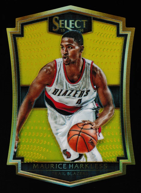 2015-16 Panini Select Gold Prizm #177 Maurice Harkless #D 04/10 Jersey Match!