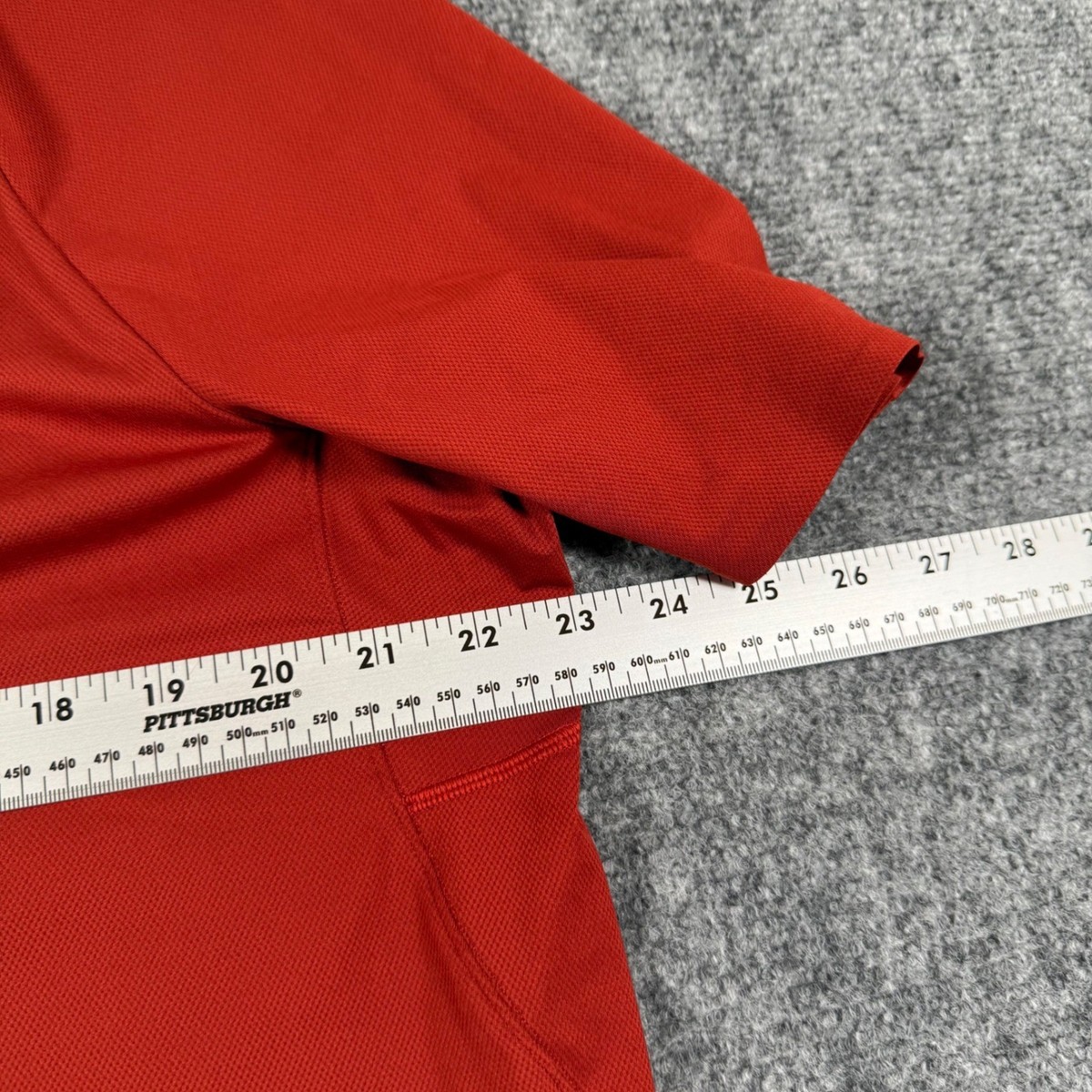 Lululemon Shirt Large Red Precise Tee Short Sleeve V Neck Athletic Training Mens View 5