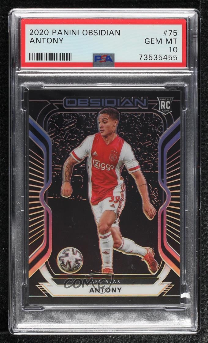 2020-21 Panini Obsidian 84/195 Antony #75 PSA 10 GEM MT Rookie RC 12wc
