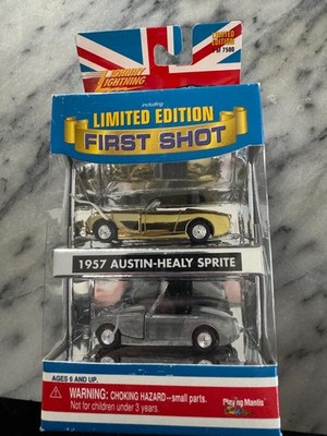 Johnny Lightning British Invasion First Shot Diecast Austin Healy Sprite Cars