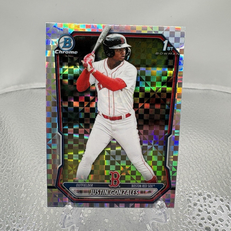 Bowman 2026 Chrome Justin Gonzales X-Fractor #BCP-141 Boston Red Sox Baseball