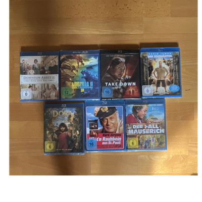 Blu-ray Filme Sammlung: Downton Abbey II, Godzilla II, Take Down, Der Zoowärter