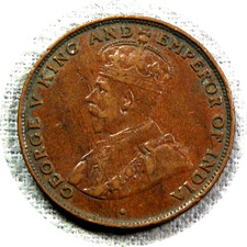 elf Hong Kong 1 Cent 1925 George  V