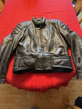 first gear motorcycle jacket  48 Men’s V-Pilot Nice Black All Leather