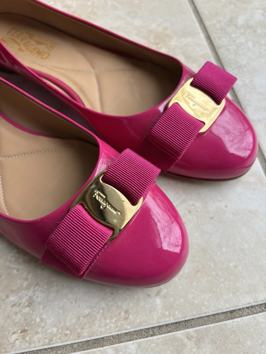 Salvatore Ferragamo Bow Pink Flats for Women for sale | eBay