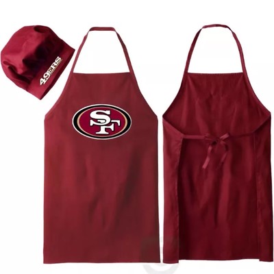 San Francisco 49ers NFL Barbecue Tailgating Apron & Chef's Hat