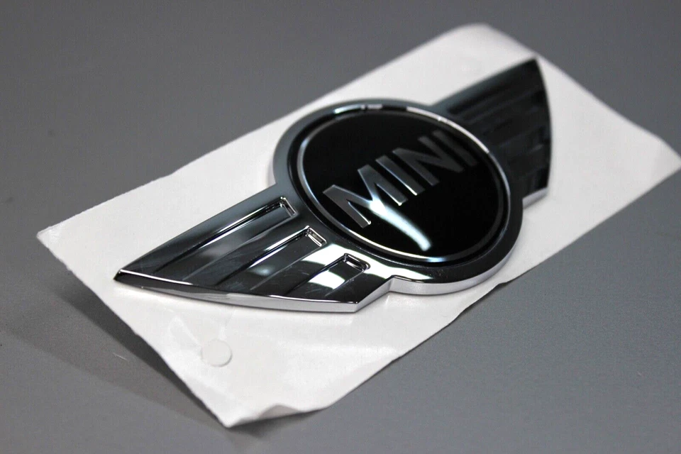 NUEVO 08-15 Mini Cooper Wings Logo Capucha Delantera Emblema R56 R55 R57 R58 R59 GENUINO Foto 2 de 4