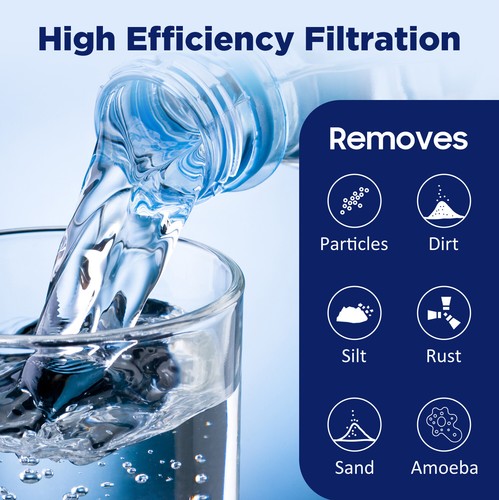 Filtro de agua sedimentos pozo para toda la casa pozo de sedimentos de 5 micras 10"" x 2,5"" paquete de 50 - Imagen 6 de 12