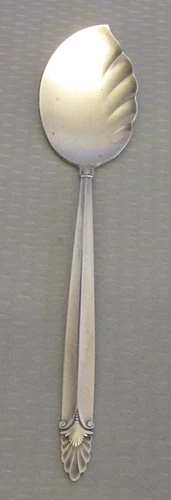 International Sterling Silver 1932 EMPRESS Jelly Spoon Flat Blade Server 6.5"