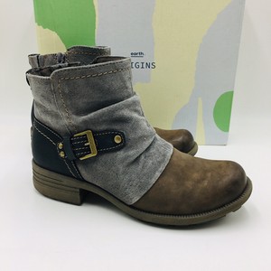 earth origins leather and suede ankle boots