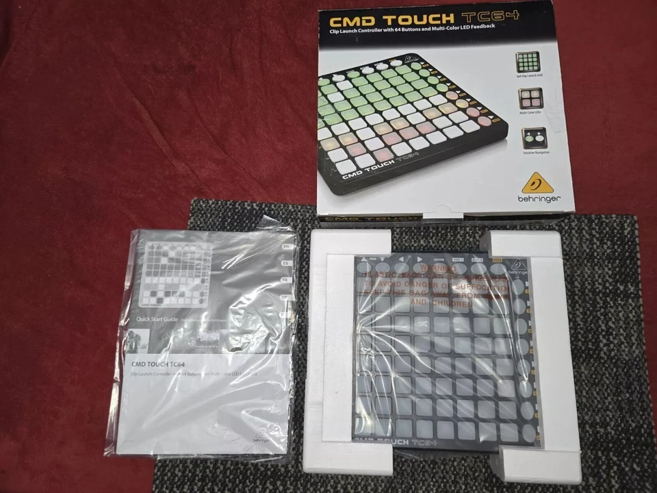 Behringer CMD TOUCH TC64 Clip Launch Controller with 64 Buttons and Multi-Color - Image 2 of 4