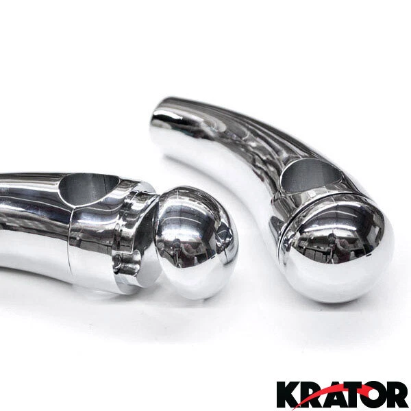 MOTOCICLETA Chopper CROMO 1" MANILLAR ELEVADORES Para KAWASAKI SUZUKI 4.5" PULLBACK Foto 2 de 4