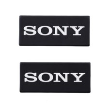 SONY logo badge replacement Aluminum 36mm 1.41" X16mm 0.62   