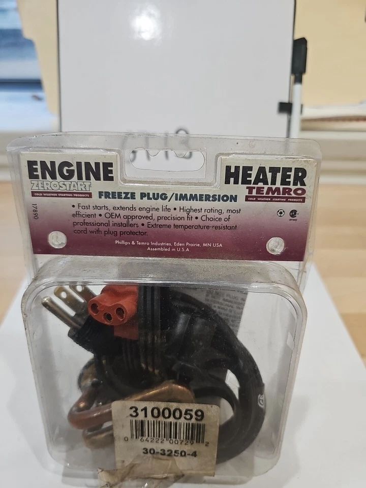 Phillips & Temro 310-0059 Freeze Plug Heater Standard Cord, 1 5/8" Diameter, - Image 2 of 3