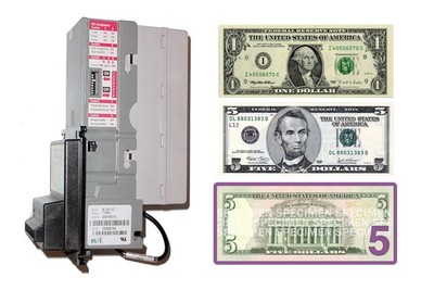 MEI MARS AE 2411 110 VOLT PULSE BILL VALIDATOR/BILL ACCEPTOR - Foto 8