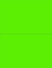 Neon Green Fluorescent Labels for Laser  Inkjet Printers - 200 Labels