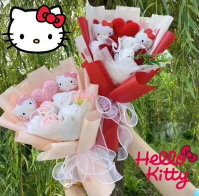 Hello Kitty Kuromi Blumenstrauß Weihnachten Kreativ Valentinstag Liebe Süß
