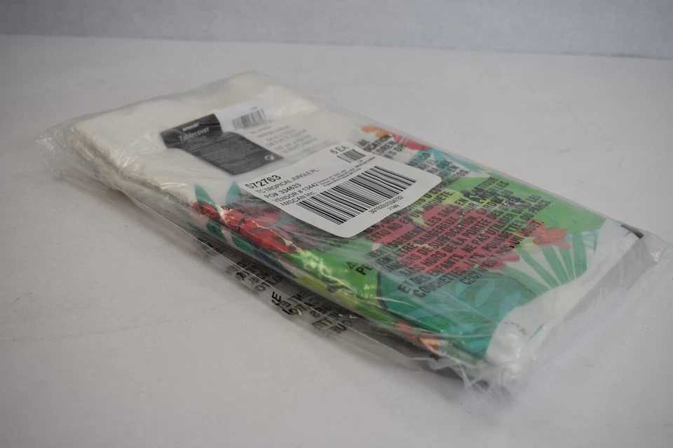 Lote de 6 fundas de mesa de plástico selva tropical 54" x 102" Amscan 572763 Foto 3 de 4