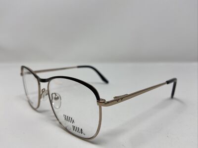 Scott & Zelda Eyeglasses Frames 7451 55/17/142 M Black/Gold 