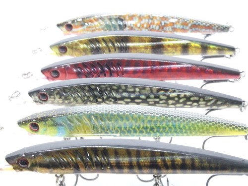 Jerkbait Fishing Lures Crankbait Bass Sinking Tight Wobble Lifelike HM650KB - Picture 7 of 11