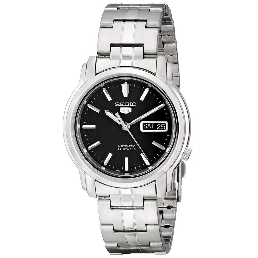 Banda de plata acero inoxidable Seiko 5 Relojes de pulsera