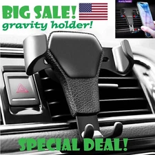 Universal Gravity Car Holder Mount Air Vent Stand Cradle For Mobile Cell Phone