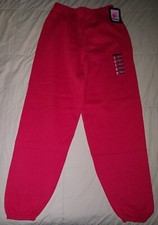 DEADSTOCK VTG TULTEX MAXIMUM SWEATS SWEATPANTS LADIES XL RED 80s 90s USA 50/50