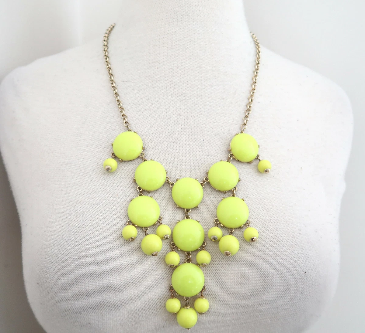 J CREW Factory Resin Droplet Bubble necklace