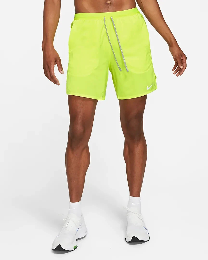 $50 New Nike Men's Flex Stride 7” Brief-Lined Running Shorts Volt CJ5459 Small