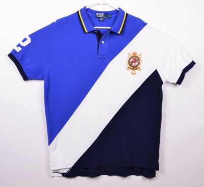 ralph lauren diagonal stripe polo