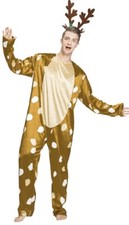 Ikali Adult Deer Costume Reindeer Fit XXL, Holiday Dress up