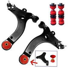 4pc Front Lower R/L Control Arms With Non Tear Bushings And Front Sway Bar Links