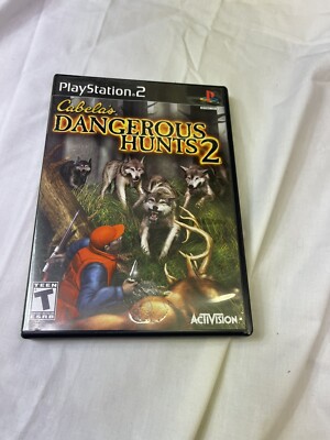 Cabela's Dangerous Hunts 2 (PlayStation 2, 2005) COMPLETE w/ Manual *VERY GOOD*