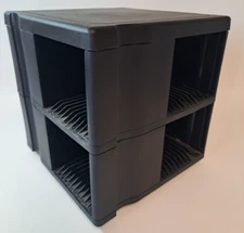 VTG Alpha 96 CD Disc Holder Tower Carousel Spinning, Rotating Storage Rack Spin