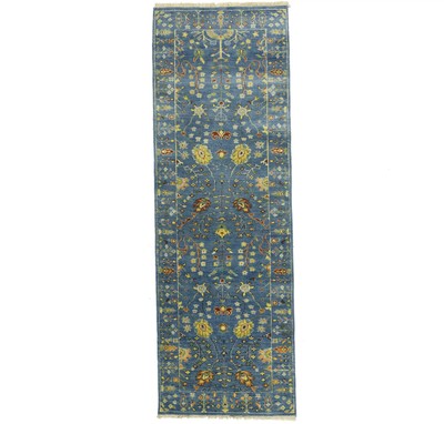 Tree of Life Oushak Chobi Runner Rug Floral Oriental Hallway Carpet 3X8 ft